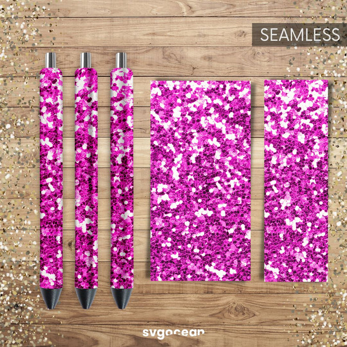 Pink Glitter Pen - Svg Ocean