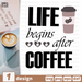 Life begins after coffee SVG vector bundle - Svg Ocean