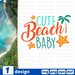 Cute beach baby SVG vector bundle - Svg Ocean