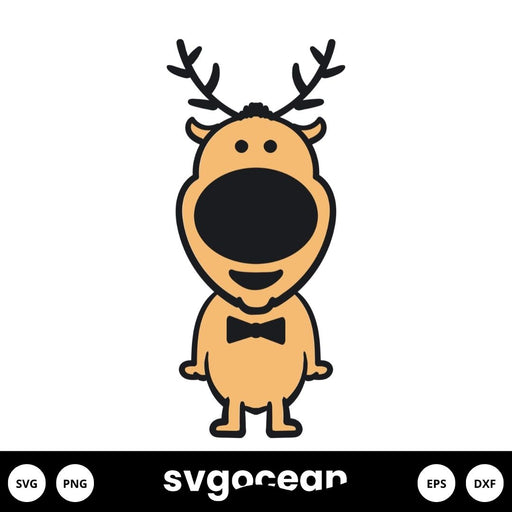 Cute Reindeer Svg - Svg Ocean