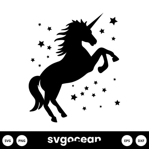 Silhouette Unicorn SVG - Svg Ocean