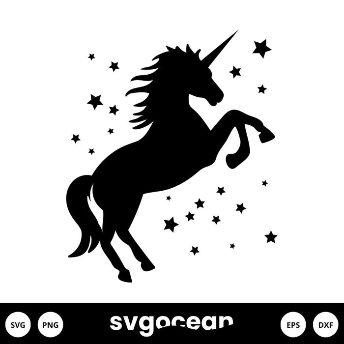 Silhouette Unicorn SVG - Svg Ocean