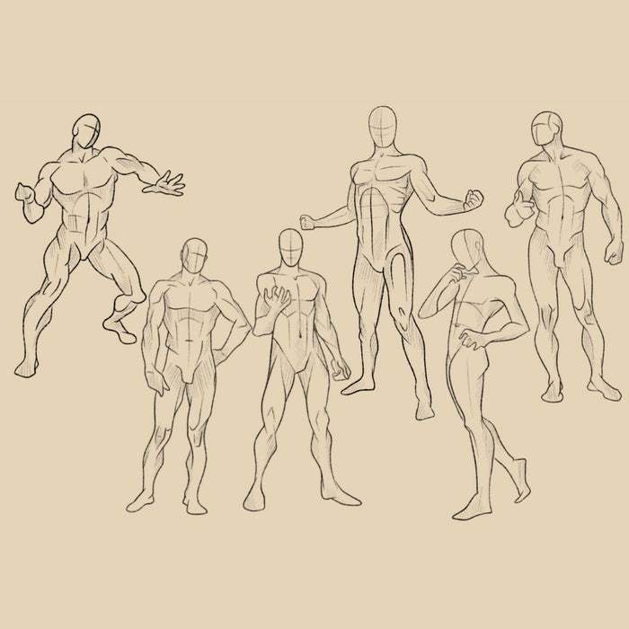 poses for drawing male body