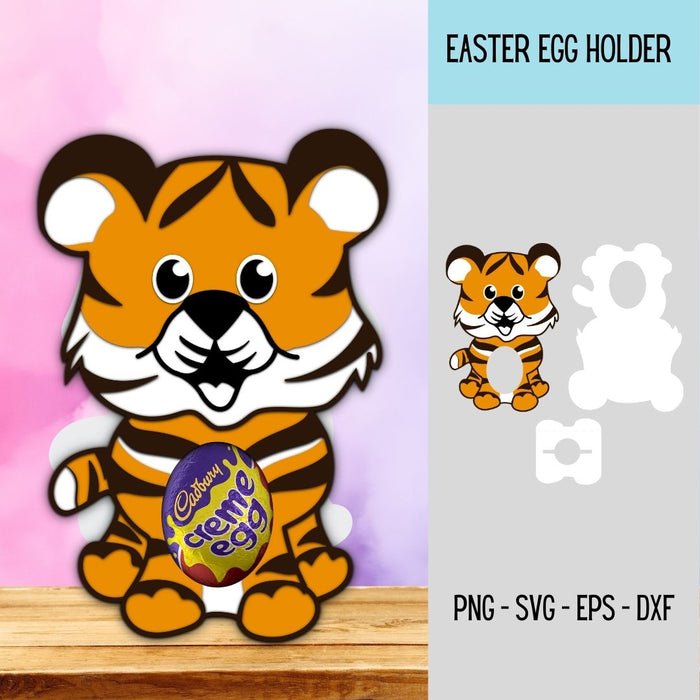 Tiger Egg Holder SVG - Svg Ocean