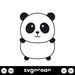 Cute Panda Svg - Svg Ocean