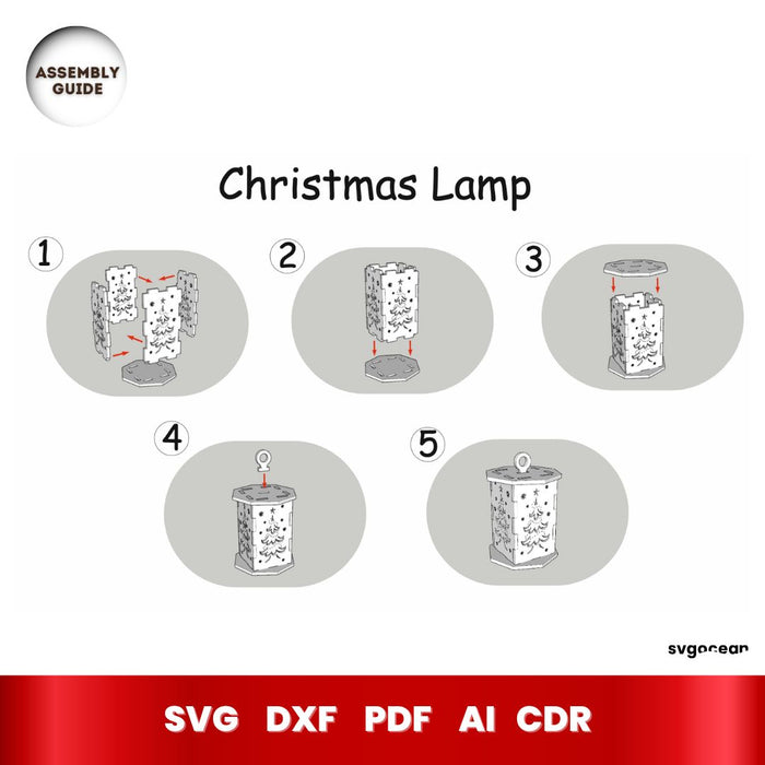 Lantern SVG Bundle, Laser Cut Lamp