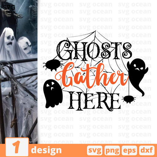 Ghosts gather here SVG vector bundle - Svg Ocean