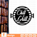 Chill and grill SVG vector bundle - Svg Ocean