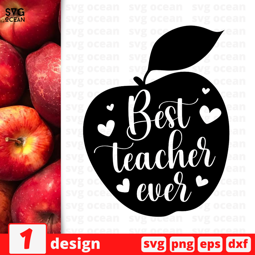 Best teacher ever SVG bundle vector for instant download - Svg Ocean ...