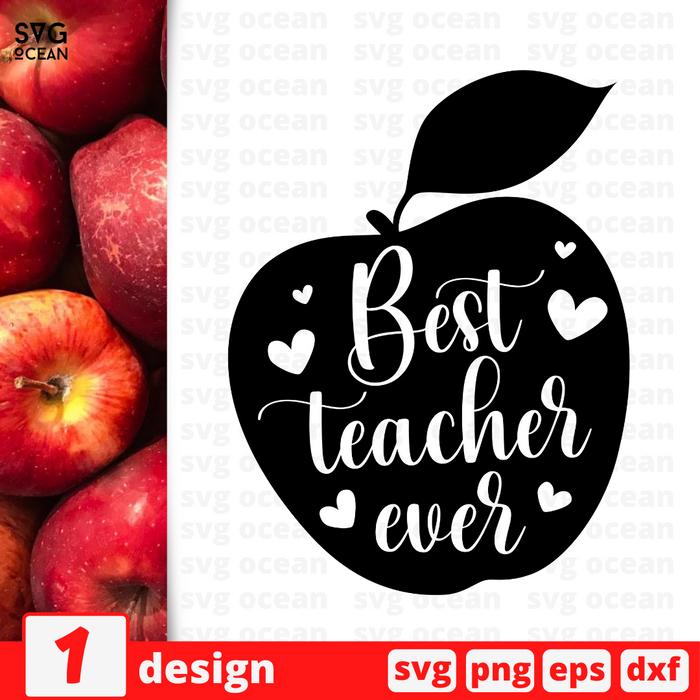Best teacher ever SVG vector bundle - Svg Ocean