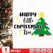 Happy little Christmas tree SVG vector bundle - Svg Ocean