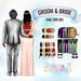 Groom & Bride Wedding Day Clipart - Svg Ocean