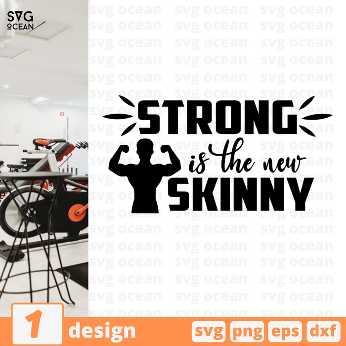 Strong is the new skinny SVG vector bundle - Svg Ocean