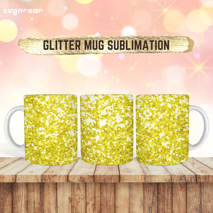 Gold Glitter Mug Design - Svg Ocean