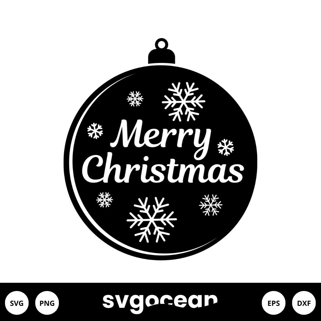 Merry Christmas Tree Svg vector for instant download - Svg Ocean — svgocean