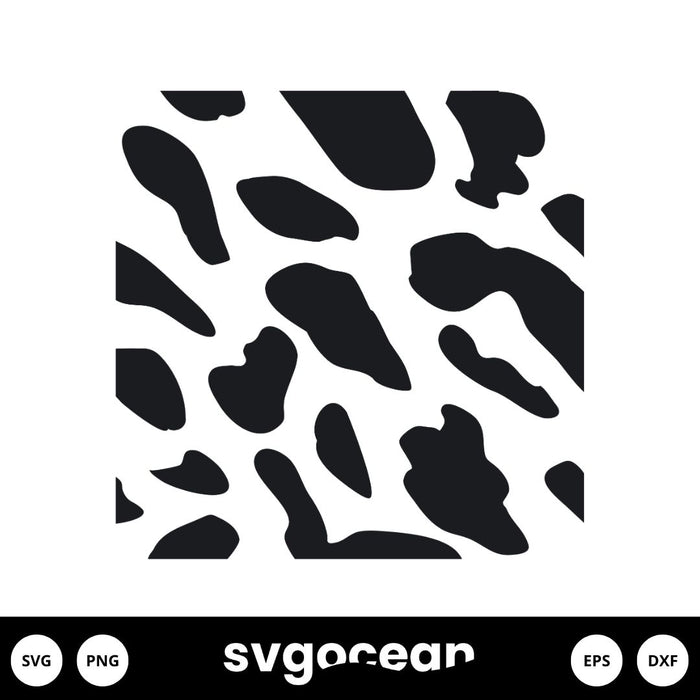 Leopard Print - Leopard Spots - Svg, Png, Dxf and Eps 4 formats - Vector  File - Black Shape Silhouette - Digital Download