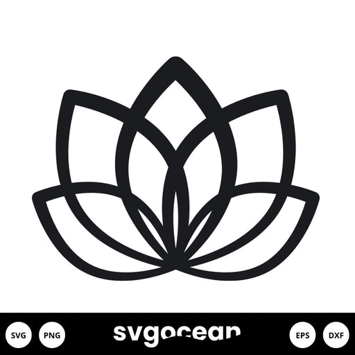 Lotus Flower SVG Free - Svg Ocean