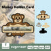 Monkey Money Holder Card SVG - Svg Ocean