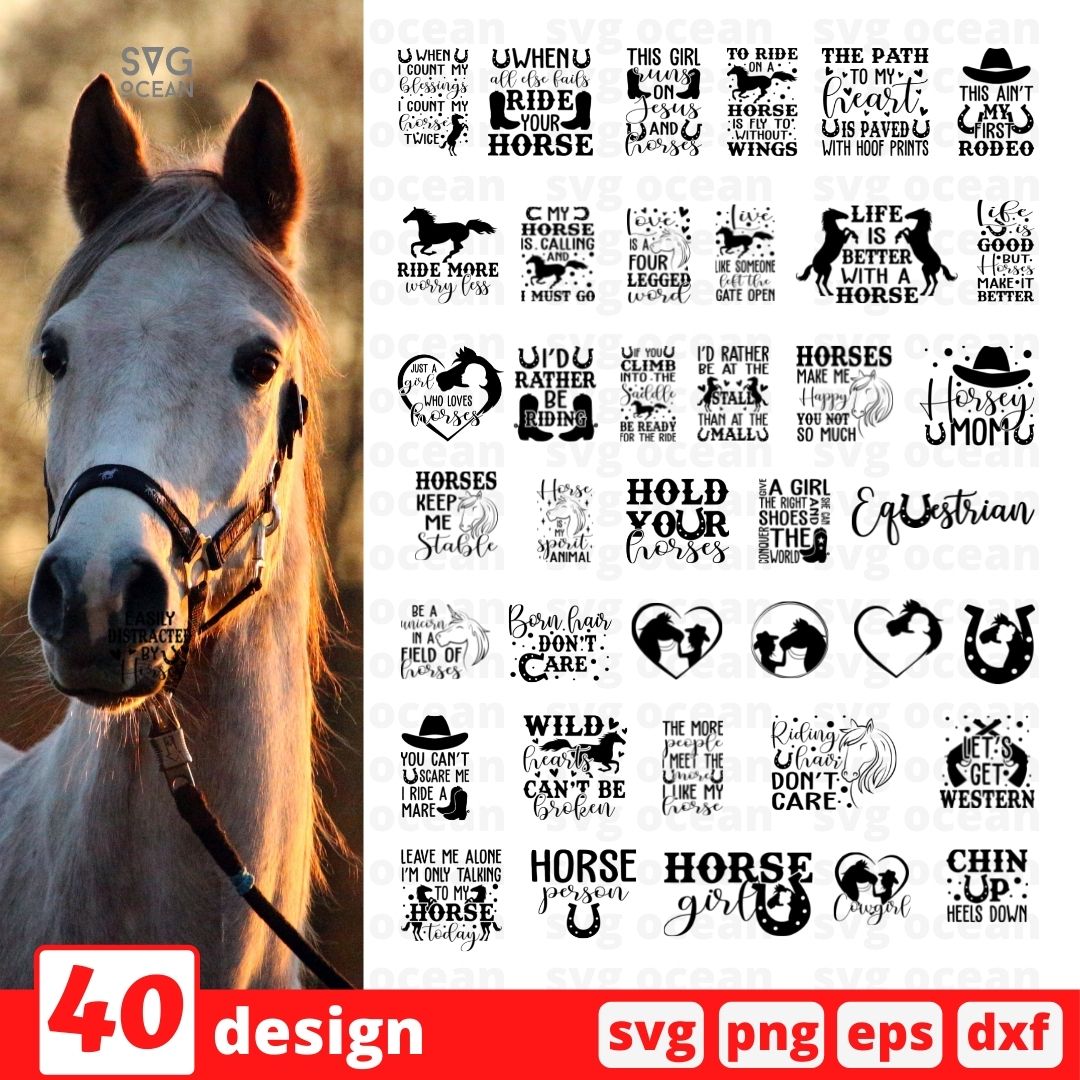 Horse SVG Heart SVG, Digital Download Horse SVG, I Love Horses Svg