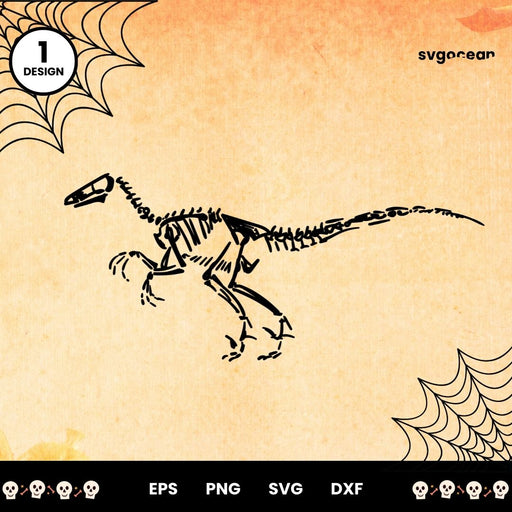 Free Dinosaur Skeleton Svg - Svg Ocean