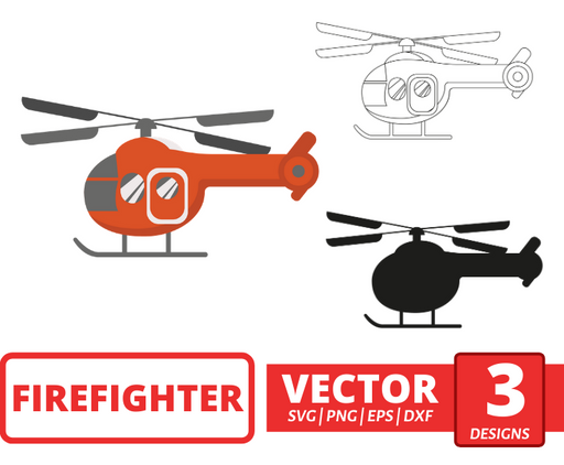 Fire helicopter svg