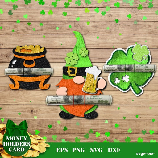 3D St Patrick's Day Money Holder SVG Bundle - svgocean