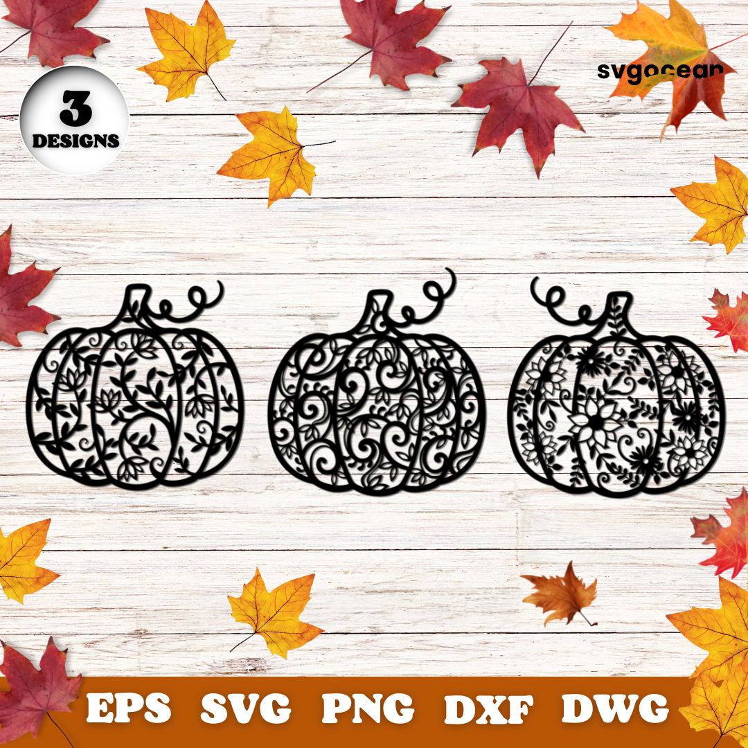 Pumpkins Svg Bundle vector for instant download - Svg Ocean — svgocean