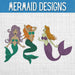 Mermaid Embroidery Designs - Svg Ocean