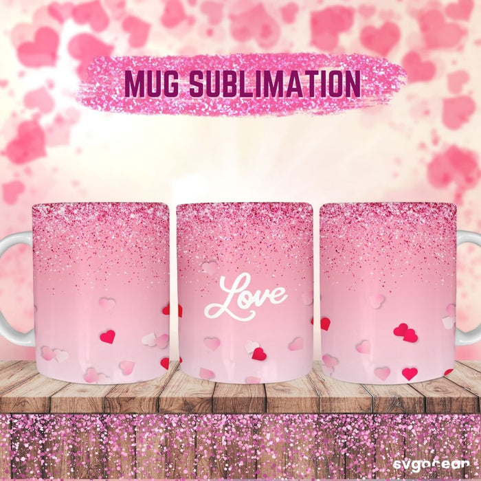 Valentines Mug Wrap Sublimation - svgocean