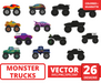 Monster trucks svg