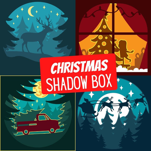 Christmas Shadow Box 3D SVG Bundle - Svg Ocean