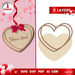 Valentines Day Wooden Personalized Heart Tags Laser Cut File - svgocean