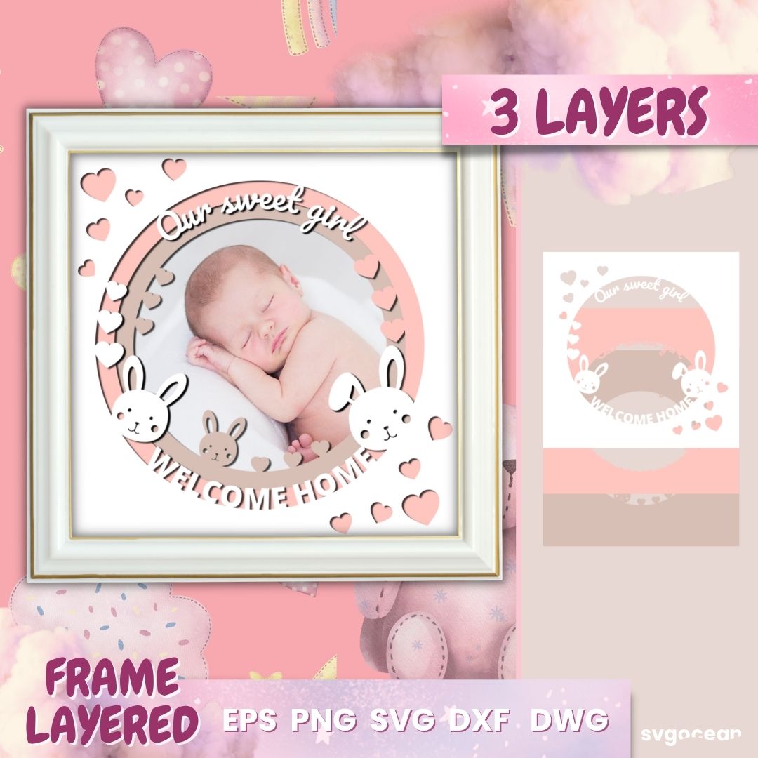 Photo Frame 3d Shadow Box vector for instant download - Svg Ocean ...