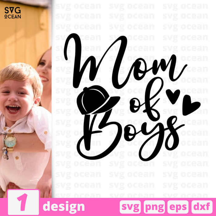 Mom of boys SVG vector bundle - Svg Ocean