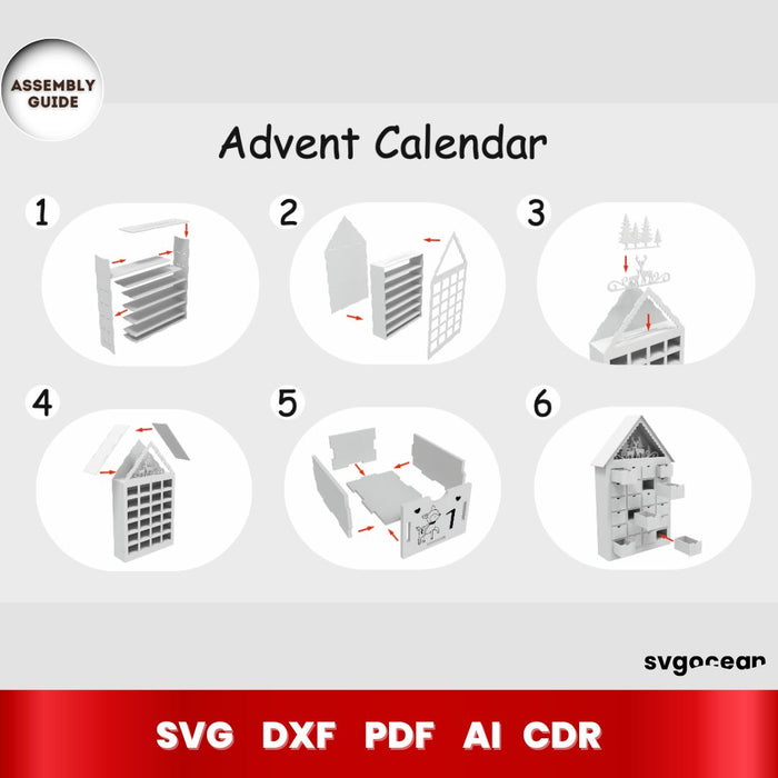 Christmas Advent Calendar - Svg Ocean