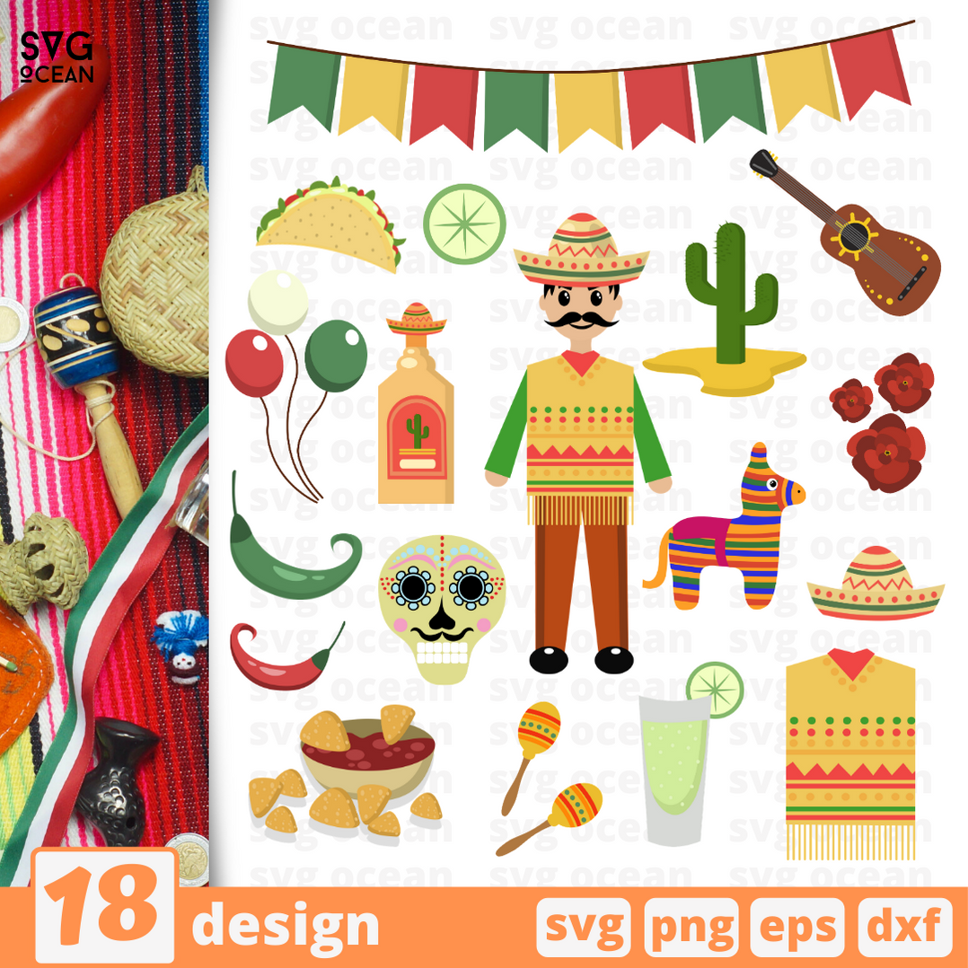 Cinco de Mayo SVG bundle vector for instant download - Svg Ocean — svgocean