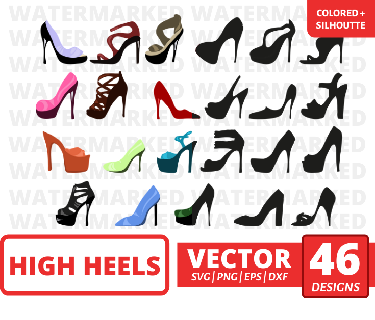 High heels svg bundle