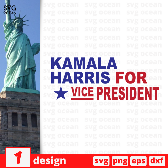 Kamala Harris for Vice President SVG vector bundle - Svg Ocean