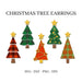 Christmas Tree Earrings SVG Bundle - Svg Ocean