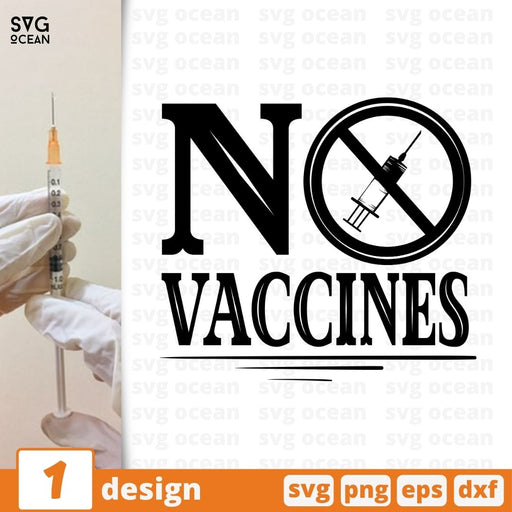No Vaccines SVG vector bundle - Svg Ocean