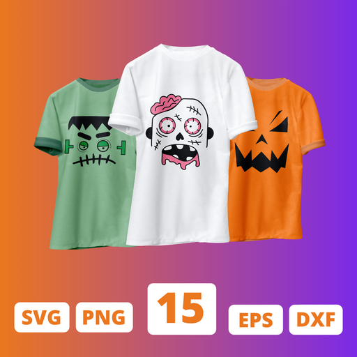 Halloween face SVG Bundle - Svg Ocean