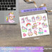 Kawaii Unicorn Printable Stickers Cricut Design - Svg Ocean