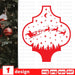 Arabesque Tile Christmas Ornament SVG Cut file