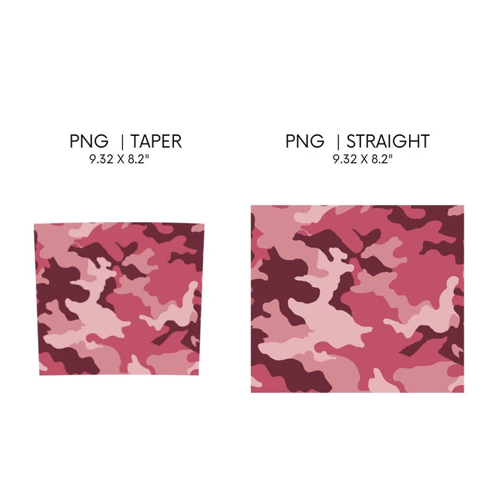 Pink Camo Tumbler Sublimation - Svg Ocean