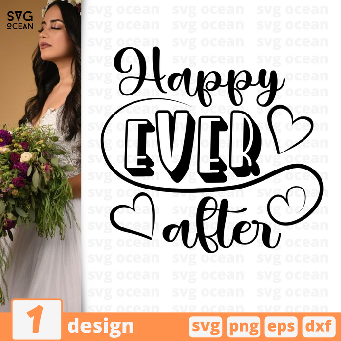 Happy ever after SVG vector bundle - Svg Ocean