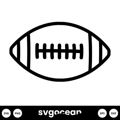 Football Outline SVG - Svg Ocean
