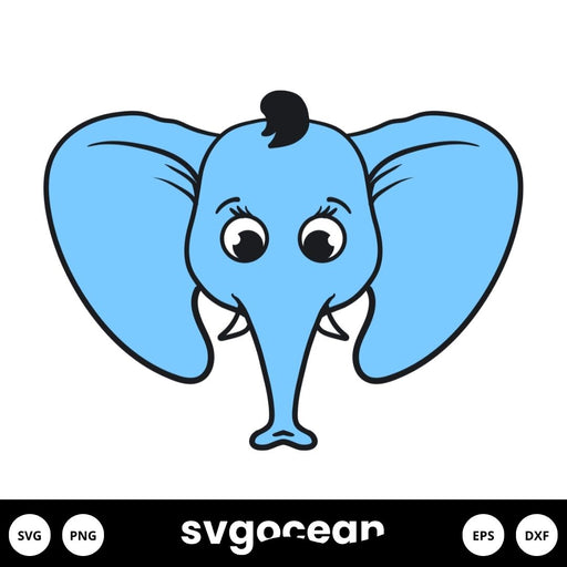 Elephant Head Svg - Svg Ocean