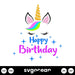 Birthday Unicorn SVG - Svg Ocean