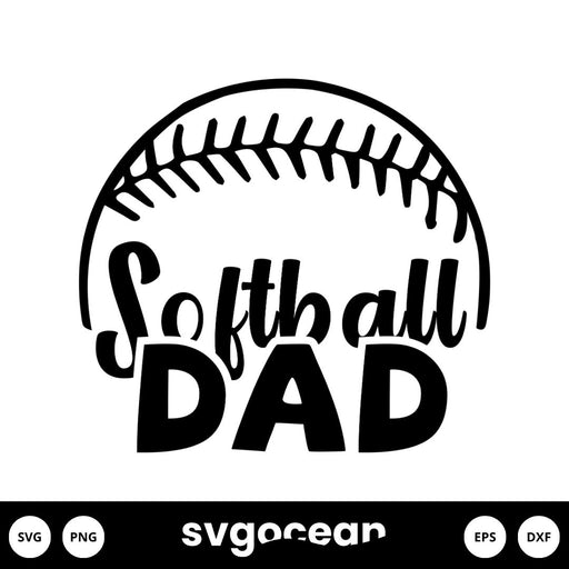 Softball Dad Svg - Svg Ocean