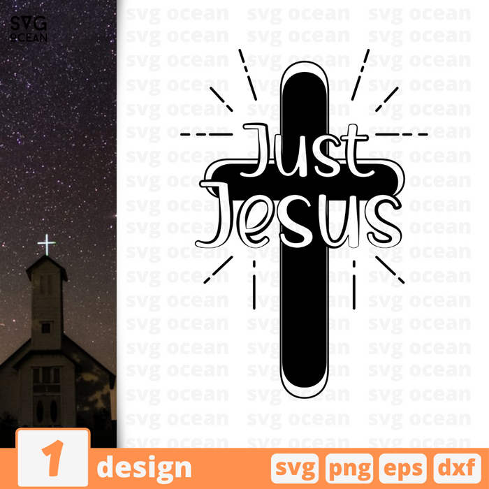 Just Jesus SVG vector bundle - Svg Ocean